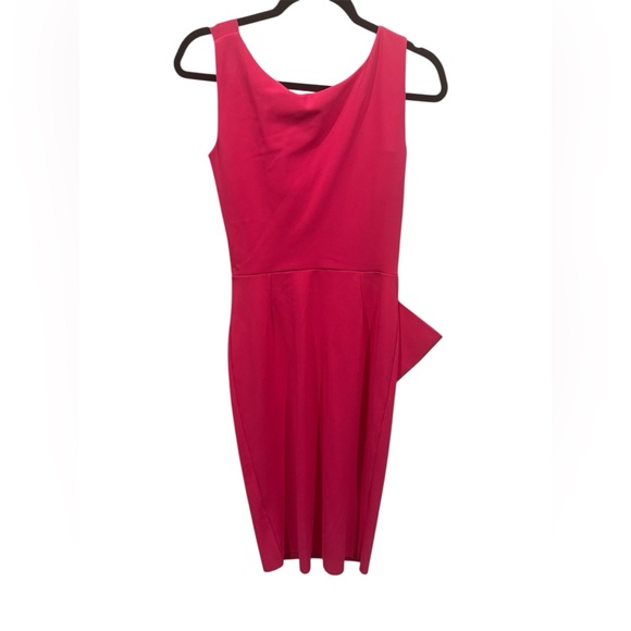NWT Chiara Boni La Petite Robe Zinon Square Neck sheath Dress – Pink – Size 6 - Picture 6 of 10